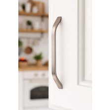 Assess Store 5'li 608/160/02 Alüminyum Kulp | 160 mm Aks Aralığı | Modern Inox Dolap & Çekmece Kulpu