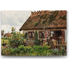Peri Store Peder Mork Monsted - Sunset Over Water Tablosu - 100X70CM
