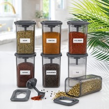 Deep Kaşıklı Baharatlık 6’lı Set 0.40 Lt-Elasu Home
