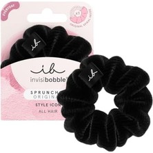 Peri Store Invisibobble Sprunchie Siyah Kadiye Kumaşlı Saç Tokası