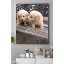 Peri Store (PSTER16105) Retriever Hayvan Kanvas Tablo 2 40 x 60