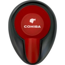 Premium Quality Cohiba Kırmızı-Siyah Metal Tekli Puro Küllüğü