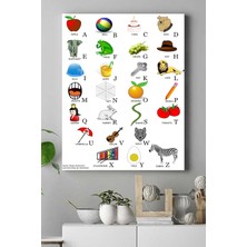 Peri Store (PSTER16302) Alfabe Eğitim Kanvas Tablo 30 x 40