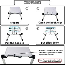 Peri Store Metal Ayarlanabilir Kitap Okuma Standı Rahle Çok Amaçlı Laptop Tablet Standı,