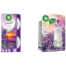 Peri Store Air Wick Jel Stick Up Küçük Alanlara Özel Oda Kokusu Lavanta 30 Gün Etkili ve Air Wick Elektrikli Oda Kokusu Esansiyel Yağlar Cihaz + Yedek Şişe Lavanta
