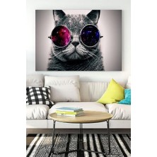 Peri Store (PSTER16491) Kedi Eğlenceli Mizahi Kanvas Tablo 40 x 60