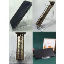 Peri Store Pleksi Ürün Teşhir Ayağı Sürgülü Stand 105X90X65MM Çerçeve Tabak Telefon Tıraş Makinesi Şövale (1 Adet)