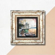 Peri Store Istanbul Ortaköy Taş Duvar Tablosu - Çerçeveli Taş Tablo - Dekoratif Duvar Sanatı - Modern Ev ve Ofis Duvar Dekoru T1-87