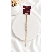 Gizella Xuping Baget Taşlı Gold Bileklik