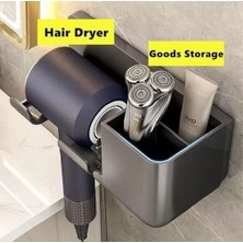 Peri Store Saç Kurutma Makinesi Tutucu Banyo Organizeri: Duvara Monte Edilebilir, Pratik Depolama Çözümü