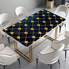 Assess Store Masa Kaplama Folyosu Mobilya Masa Kaplama Folyoları Altın Çizgiler Mermer