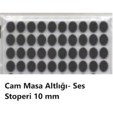 Assess Store Yapışkanlı Keçe Zemin Koruyucusu, Mobilya Keçesi 8'li Set, Siyah (189 Parça) Masa, Keçesi