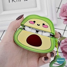 Assess Store Airpods Pro 2.nesil Için Kılıf Figürlü Silikon Crtn-Fgr-Avcd [airpods Pro 2. Nesil ile Uyumlu Kılıf - Yeşil - Sarı]