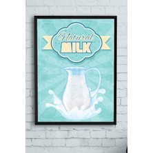 Peri Store (PSTER14350) Süt Mutfak Çerçeveli Tablo 50 x 70