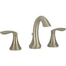 Assess Store T6420BN Eva Two-Handle -Arc 8-Inch Widespread Bathroom, Valve Required, Brushed Nickel