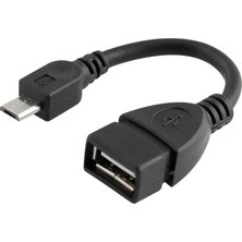 Gplus MC215 Otg UTV007 Micro To Usb2.0 Dönüştürücü Adaptör 15 cm Kablo Android Uyumlu Siyah