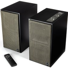 Assess Store The Fives Aktif Hoparlör (Çift) - Titanyum Lts Havalandırmalı Tweeter, Bluetooth Kablosuz Bağlantı, Yüksek Çözünürlüklü Ses, Dinamik Ekolayzırı, Siyah