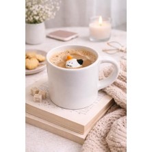 Assess Store Sürpriz Kedi Figürlü Seramik Kahve Kupası – Gizli Tasarım Mug Bardak