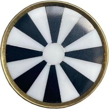 Assess Store Çap 40MM Sarı Düğme Kulp/doğal Taş
