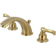Assess Store KB8967FL 20,3 cm Yaygın Lavabo Musluğu, Perakende Açma, Fırçalanmış Nikel/cilalı Krom, 12,7 cm Çıkış Erişimi