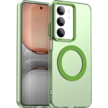 Darkom Realme C75 Uyumlu Düz Renkll Magsafe Kablosuz Şarj Özelliği Aktif Çalışan Darbe Emici Kılıf