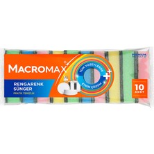 Macromax Rengarenk Sünger 10'lu Paket 2 Adet