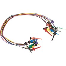 Fluke Pomona 5523 Minigrabber Bağlantı Kablosu Kiti (10 Paket, 24" Cat 5e, Test Klipsli Kablo, Geçici Bağlantı Kablosu)