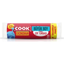 Cook Ekonomik Büyük Çöp Torbası 20'li 5 Adet