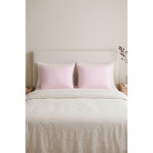 Salvia Dione Pembe Ranforce Yastık Kılıfı 50X70 - %100 Pamuk Terletmez Uyku Yastığı Kılıfı 2 Adet