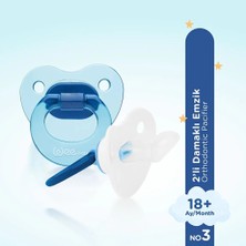 439 Wee Baby 2'li Damaklı Emzik No:3 Mavi (3 Adet)