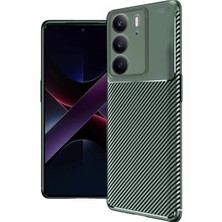 Kordify Realme C75 4g Auto Focus Karbon Kapak – Darbe Emici Karbon Desenli Premium Silikon Kılıf