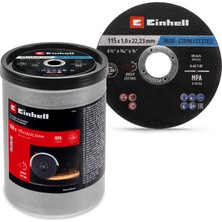 Orijinal Einhell Metal Kesme Diski Seti, 100 Parça, Ø 115 mm, Metal Kutu (hızlı kesim, metal işleme, kolay kesim, MPA sertifikalı) - 49711527