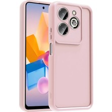 Darkom Infinix Hot 40I Uyumlu Kılıf Yumuşak Silikon Dokulu Kamera Korumalı Darbe Emici Telefon Kılıfı