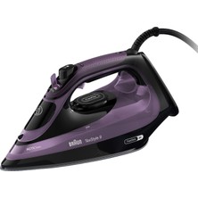 Freeglide 3D Teknolojisine Sahip Braun Texstyle 9 SI9661VI Buharlı Ütü, Dikey Ütü, Damlama Önleme Işlevi, Hazne 330 Ml, 260 G/dak, 3200 W, Mor