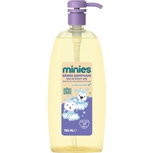 Minies Bebek Saç ve Vücut Şampuanı 750 ml 4 Adet