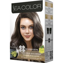 Sea Color Saç Boyası Seti 7.1 Küllü Kumral 185 ml 5 Adet