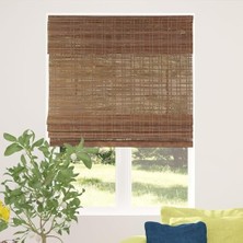 Assess Store Calyx Interıors Akülü Bambu Panjur, Işık Filtreleme, 77,5 cm G x 121,9 cm Y, Seylan Kestanesi