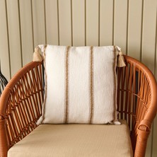 Matmel Soft Palm Breeze Adis Kırlent - Ekru - 45X45 cm