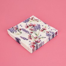 Excellent Houseware Houseware Çiçek Baskılı 16'lı Peçete - Asorti - 33X33 cm