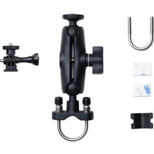 INSTA360 Motorcycle U-Bolt Mount Siyah Renkli Yüksek Stabilite Özellikli Montaj Aparatı