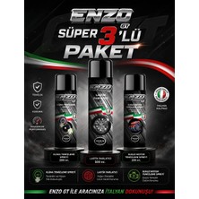 ENZO GT 3'lü Avantajlı Paket  Susuz Motor Temizleme (200ML)  Lastik Parlatıcı (500ML) Klima Temizleme Spreyi (200ML)