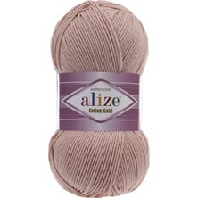 Alize Cotton Gold 161 Pudra Pembe Renk 100gr %55 Pamuk %45 Akrilik Özellikli İplik