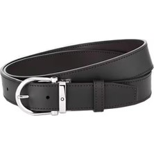 Montblanc Horseshoe Buckle 35 mm Reversible Deri Kemer 128783