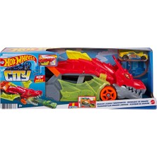 Hot Wheels Şehri Fırlatıcı ve Taşıyıcı Ejderha GTK42 (4 Adet)