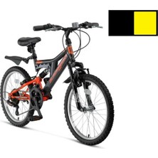 Ümit 2030 Blackmount Msv-V-Erkek Çocuk Bisikleti 20 Jant 18 Vites Siyah Sarı