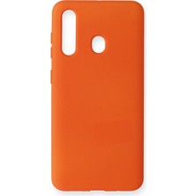 Senka Mey Ithalat® Samsung Galaxy M40 Kılıf Nano Içi Kadife Silikon - Turuncu