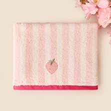 Evidea Soft Velin Yüz Havlusu - Ekru / Pembe - 50X80 cm