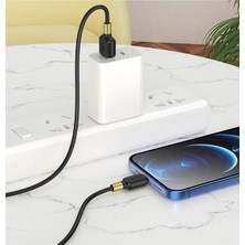 Borofone BX59 Kırılmaya Dayanıklı 2.4A iPhone (Lightning) Şarj Kablosu 1m - Beyaz