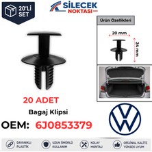 Silecek Noktası Volkswagen Bagaj Klipsi 20 Adet 6J0853379