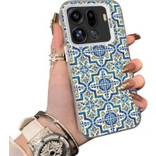 HONTINGA Oppo Find X9 Pro 5g ile Uyumlu Kılıfı Silikon Kenar Sert Arka Düşüme Önleyici Basitlik Anti Düşme Kamera Korumali Fars Desen Telefon Kılıfı Kadın ve Erkek Için Uygundur K1-0625